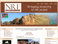 Tablet Screenshot of namibia-realestate.com